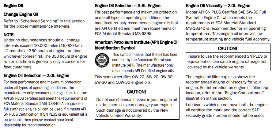 What kind of oil does Jeep Wrangler take?