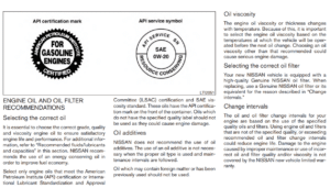 2015 Nissan Altima Oil Type | Engineswork