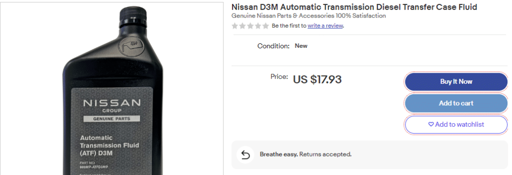 Nissan ATF D3M
